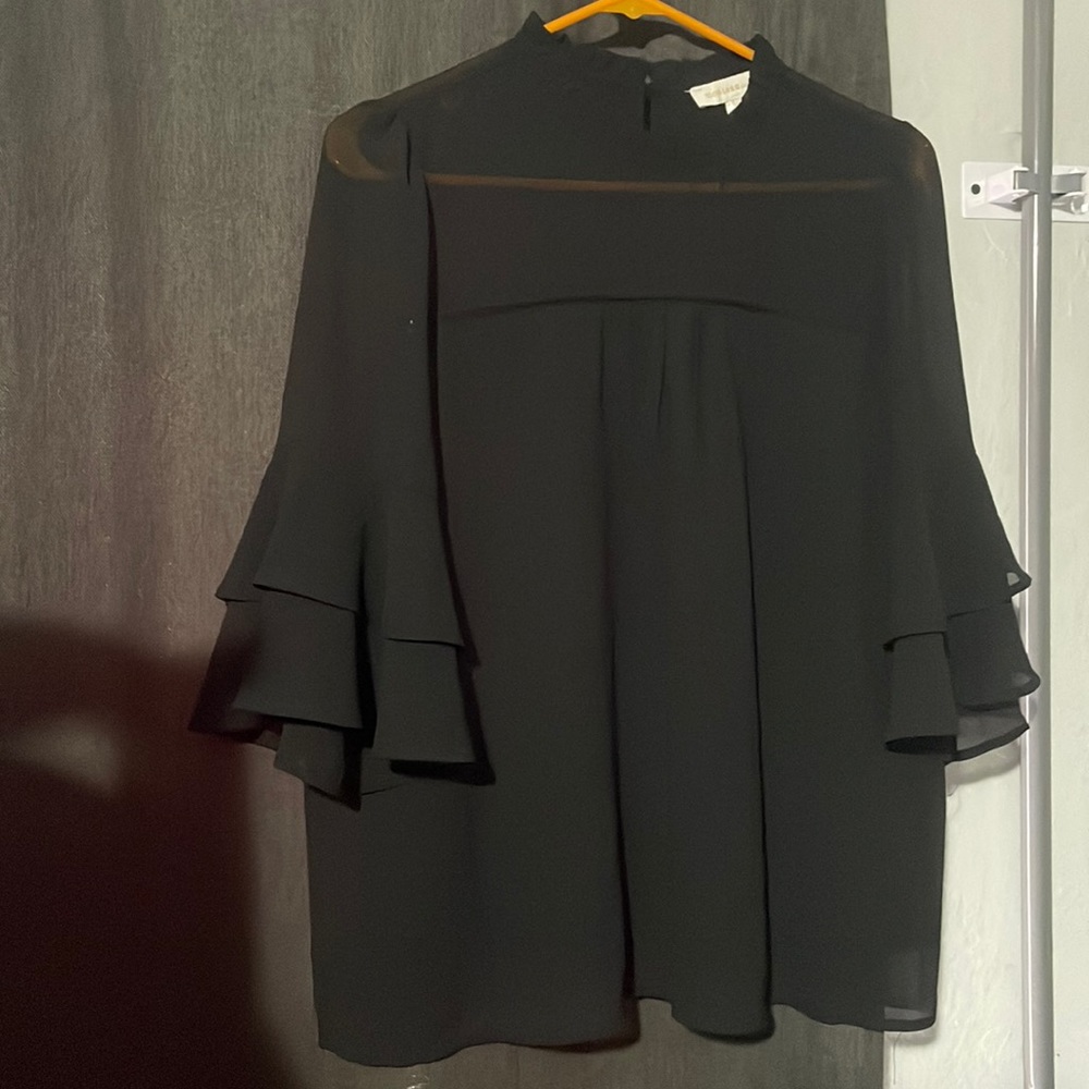 Black blouse top